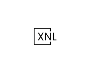 XNL letter initial logo design vector illustration