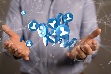 internet net and data digital concept