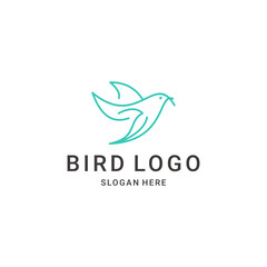Bird logo icon design vector 