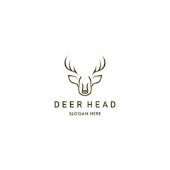 Deer  logo icon design vector 