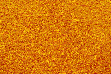 Orange, highly granular structure with resemblances to gold