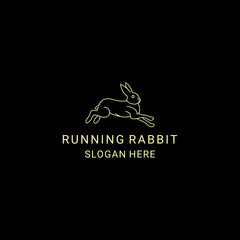 Rabbit logo icon design vector 