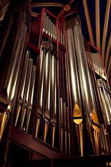 metal pipe organ, historical musical instrument