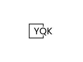 Obraz premium YQK letter initial logo design vector illustration