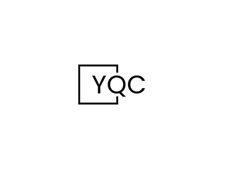 YQC letter initial logo design vector illustration