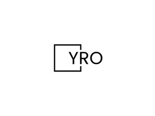 Obraz premium YRO letter initial logo design vector illustration