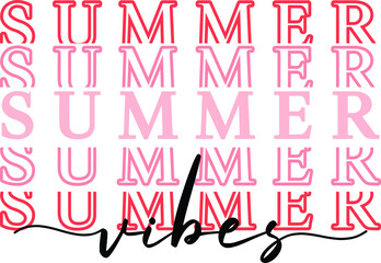 Summer Vibes Vector Design