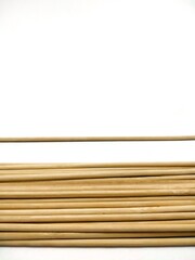 bamboo on white blackboard