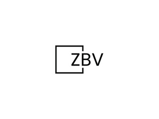 ZBV letter initial logo design vector illustration