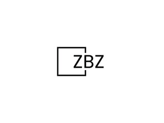 Obraz premium ZBZ letter initial logo design vector illustration