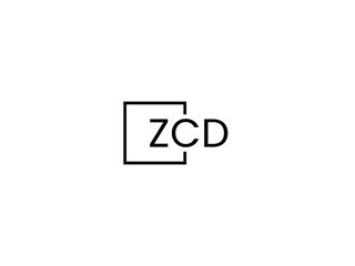 ZCD letter initial logo design vector illustration