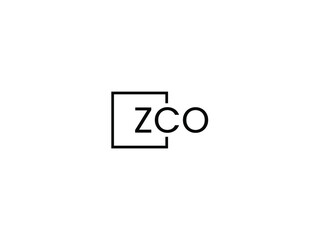 ZCO letter initial logo design vector illustration