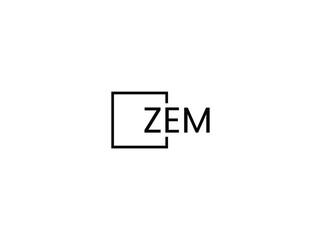 ZEM letter initial logo design vector illustration