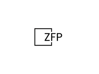 ZFP letter initial logo design vector illustration