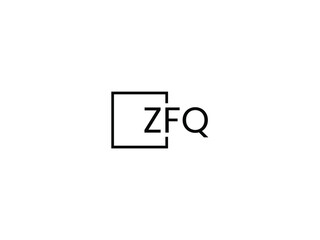 ZFQ letter initial logo design vector illustration