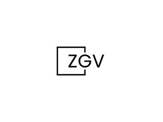 ZGV letter initial logo design vector illustration