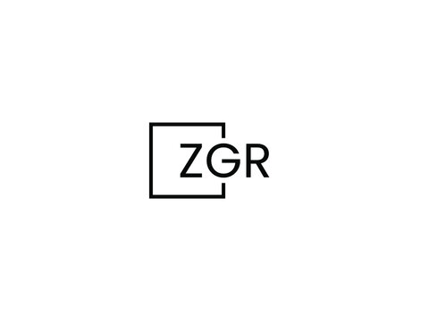 ZGR letter initial logo design vector illustration