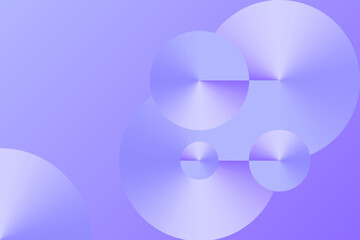 Abstract radial gradient circle shapes composition background. Round metallic gradient illustration