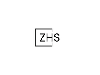 ZHS letter initial logo design vector illustration