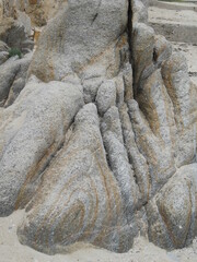 Stone sediment layers gold beige