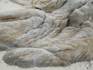 Stone sediment layers gold beige