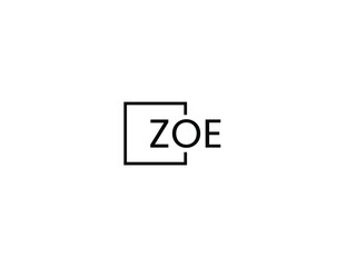 Obraz premium ZOE letter initial logo design vector illustration
