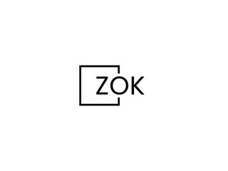 Obraz premium ZOK letter initial logo design vector illustration