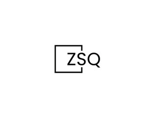 Fototapeta premium ZSQ letter initial logo design vector illustration