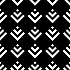 Seamless japanese mountains pattern. Repeated chevrons, diamonds, angle brackets background. Squama ornament. Scales image. Ancient window tracery motif. Digital paper for textile print. Vector art