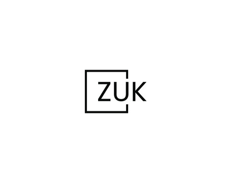 ZUK letter initial logo design vector illustration