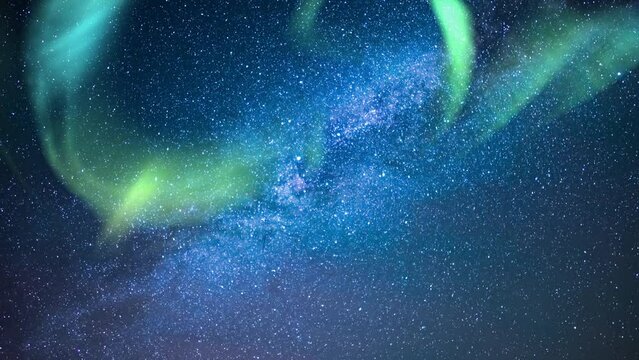 Milky Way Galaxy Aurora Green Loop 24mm
