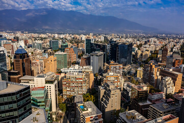 Fototapeta na wymiar Santiago de Chile | Luftbilder von Santiago de Chile