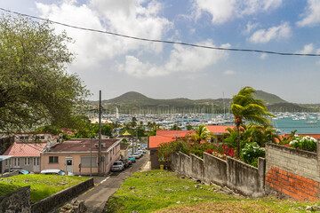 Le Marin bay, Martinique, France