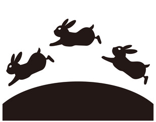 かわいいうさぎ　イラスト