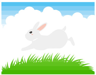 かわいいうさぎ　イラスト