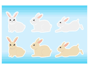 かわいいうさぎ　イラスト