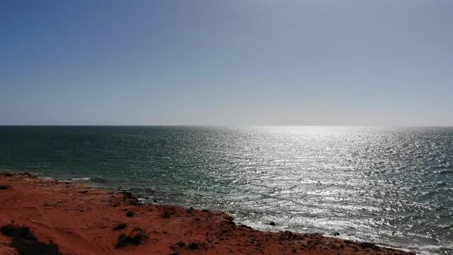 View from the air of Francois Peron National Park in Western Australia