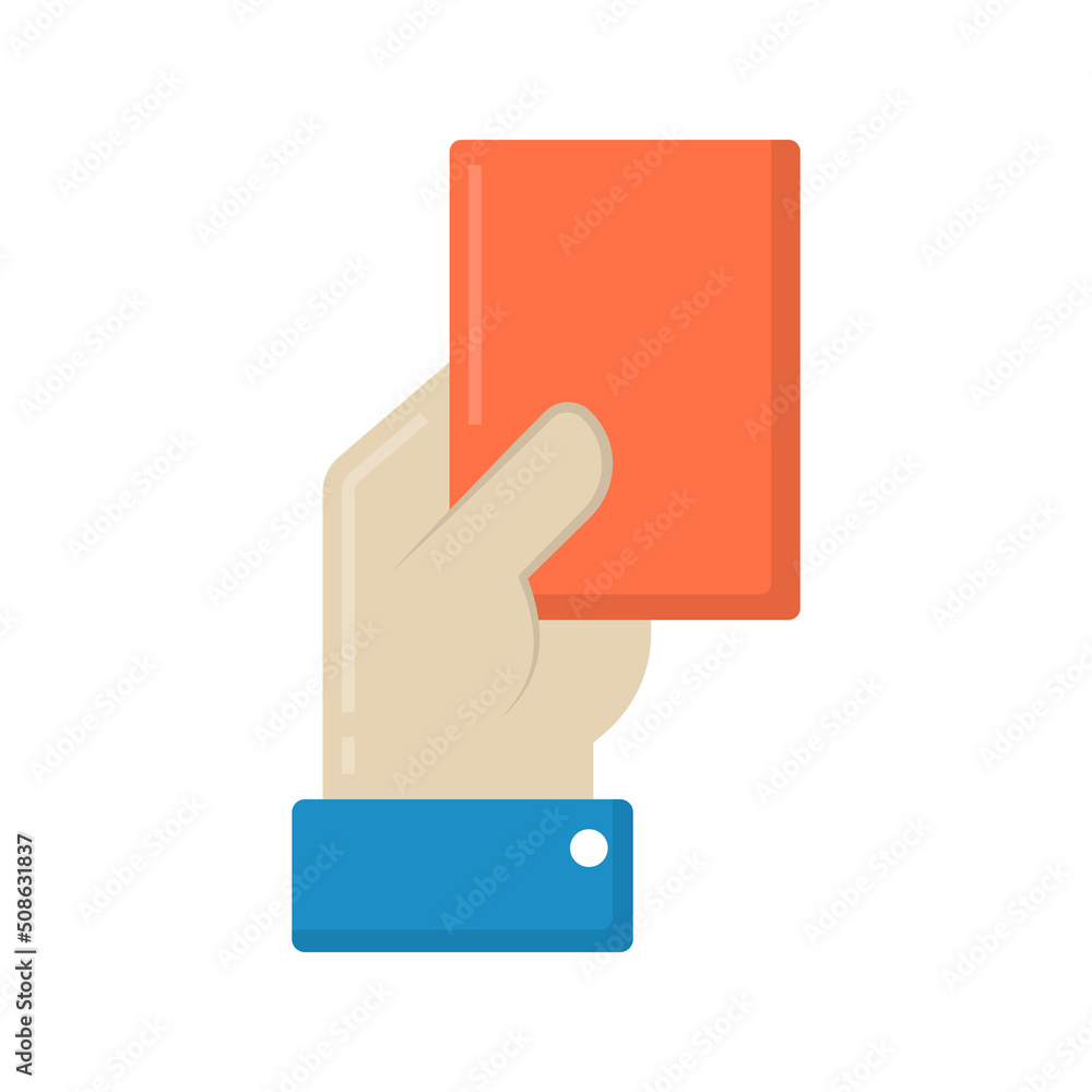 Poster referee card vector flat icon for web isolated on white background eps 10 file