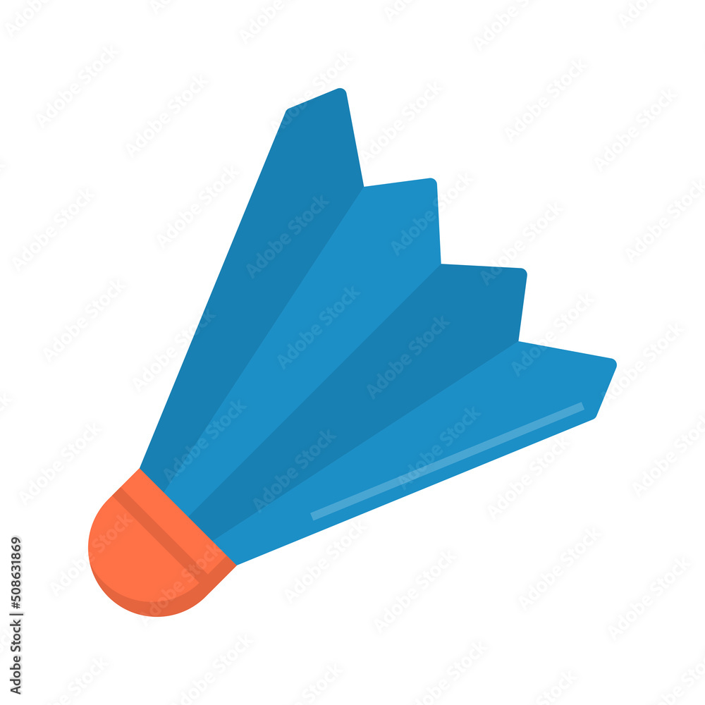 Poster shuttlecock vector flat icon for web isolated on white background eps 10 file