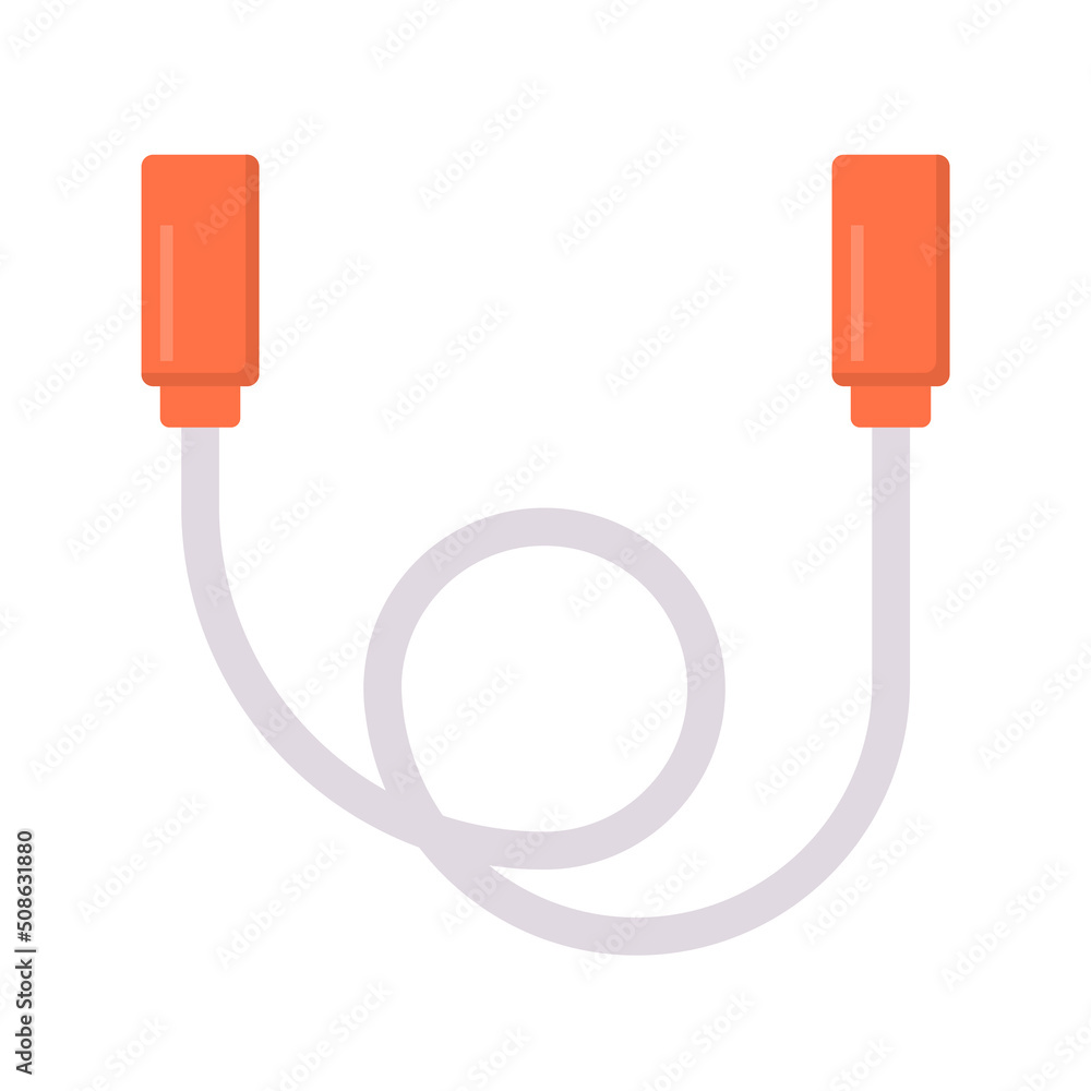 Poster skipping rope vector flat icon for web isolated on white background eps 10 file