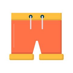 Shorts vector flat icon for web isolated on white background EPS 10 file