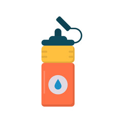 Water Bottle vector flat icon for web isolated on white background EPS 10 file