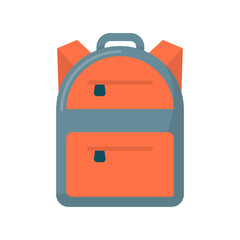 Backpack vector flat icon for web isolated on white background EPS 10 file