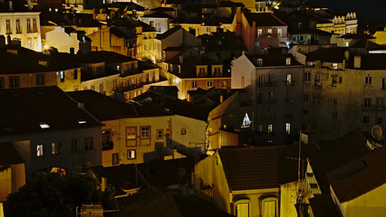Cityscape of Lisbon at night © Kristof Lauwers