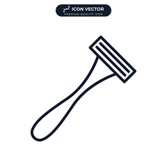 shaving razor icon symbol template for graphic and web design collection logo vector illustration