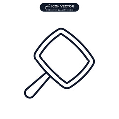 mirror icon symbol template for graphic and web design collection logo vector illustration