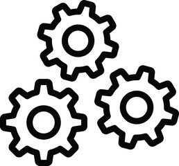 Cogwheel Vector Icon Design Illustration