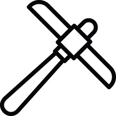 Pickaxe Vector Icon Design Illustration