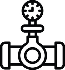Pressure gauge Vector Icon Design Illustration