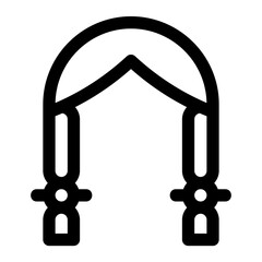 Braid Line Icon Vector